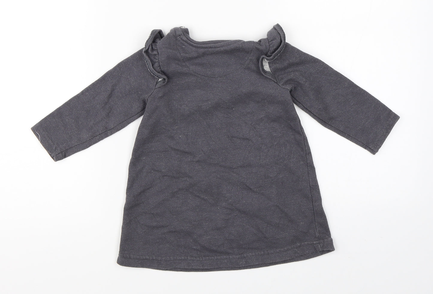 George Girls Grey   Pullover Jumper Size 9-12 Months