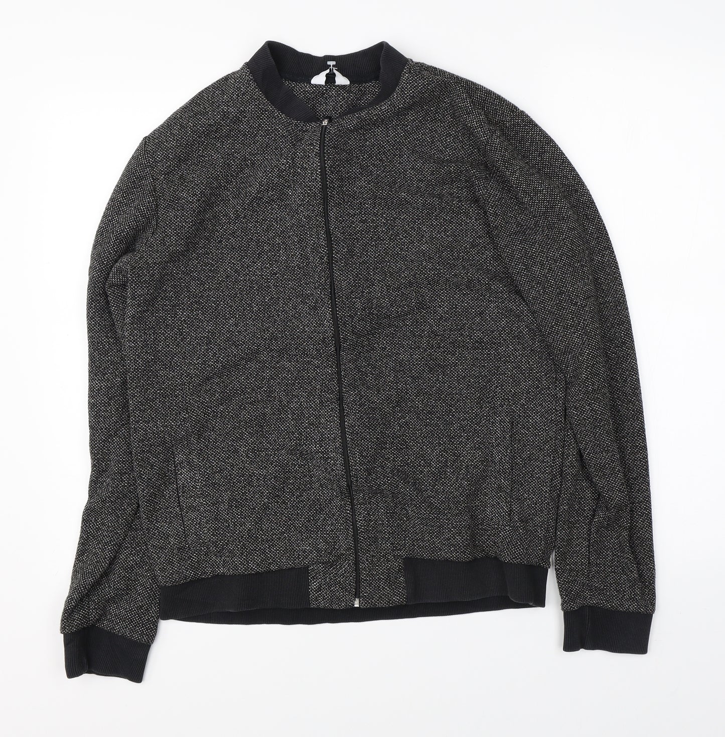 NEXT Mens Black   Full Zip Jumper Size M