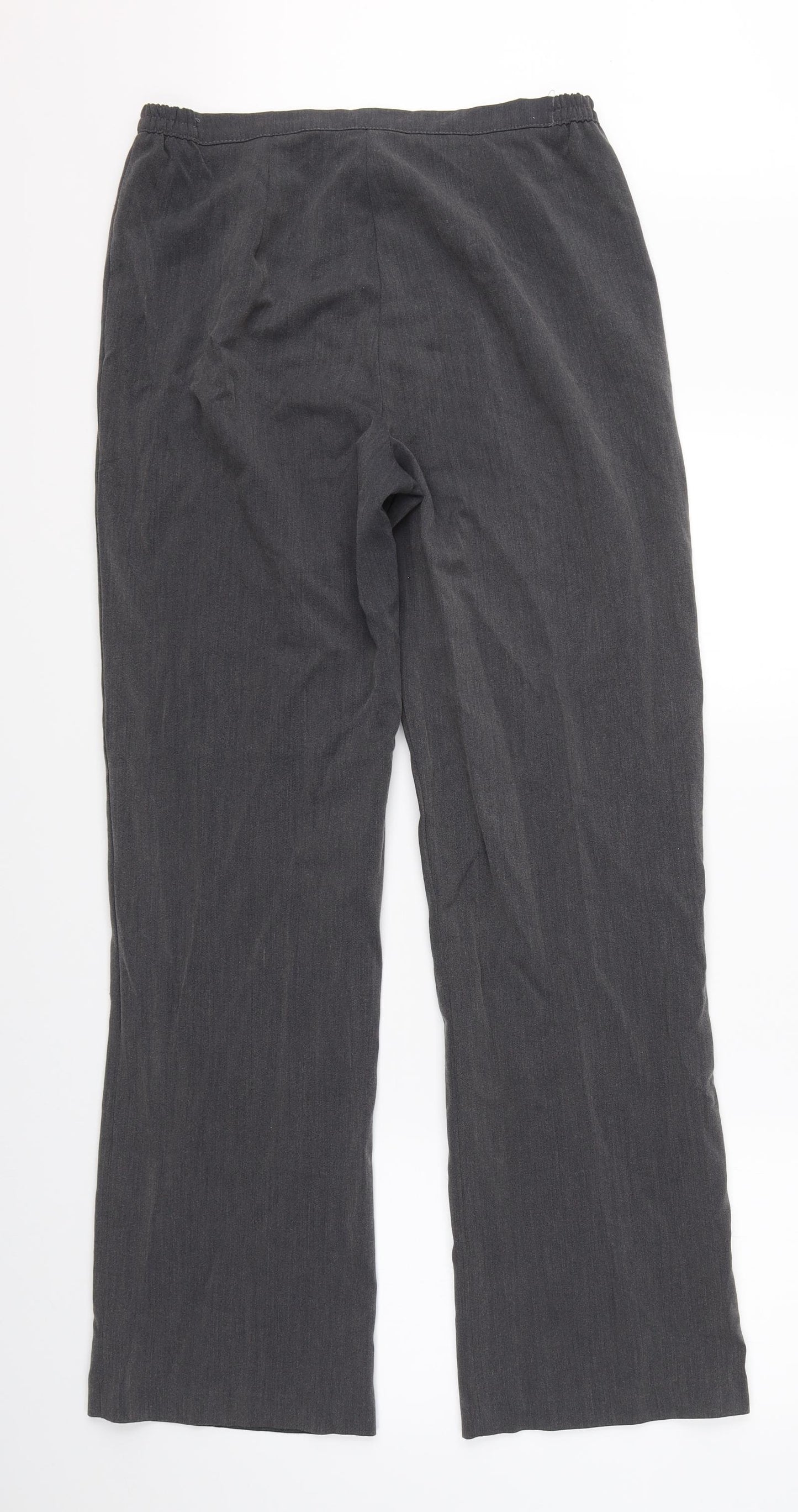 Just Elegance Womens Grey   Dress Pants Trousers Size 14 L30 in