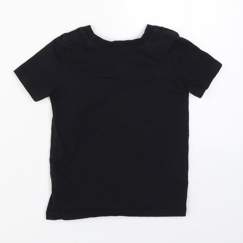George Girls Black   Basic T-Shirt Size 9-12 Months