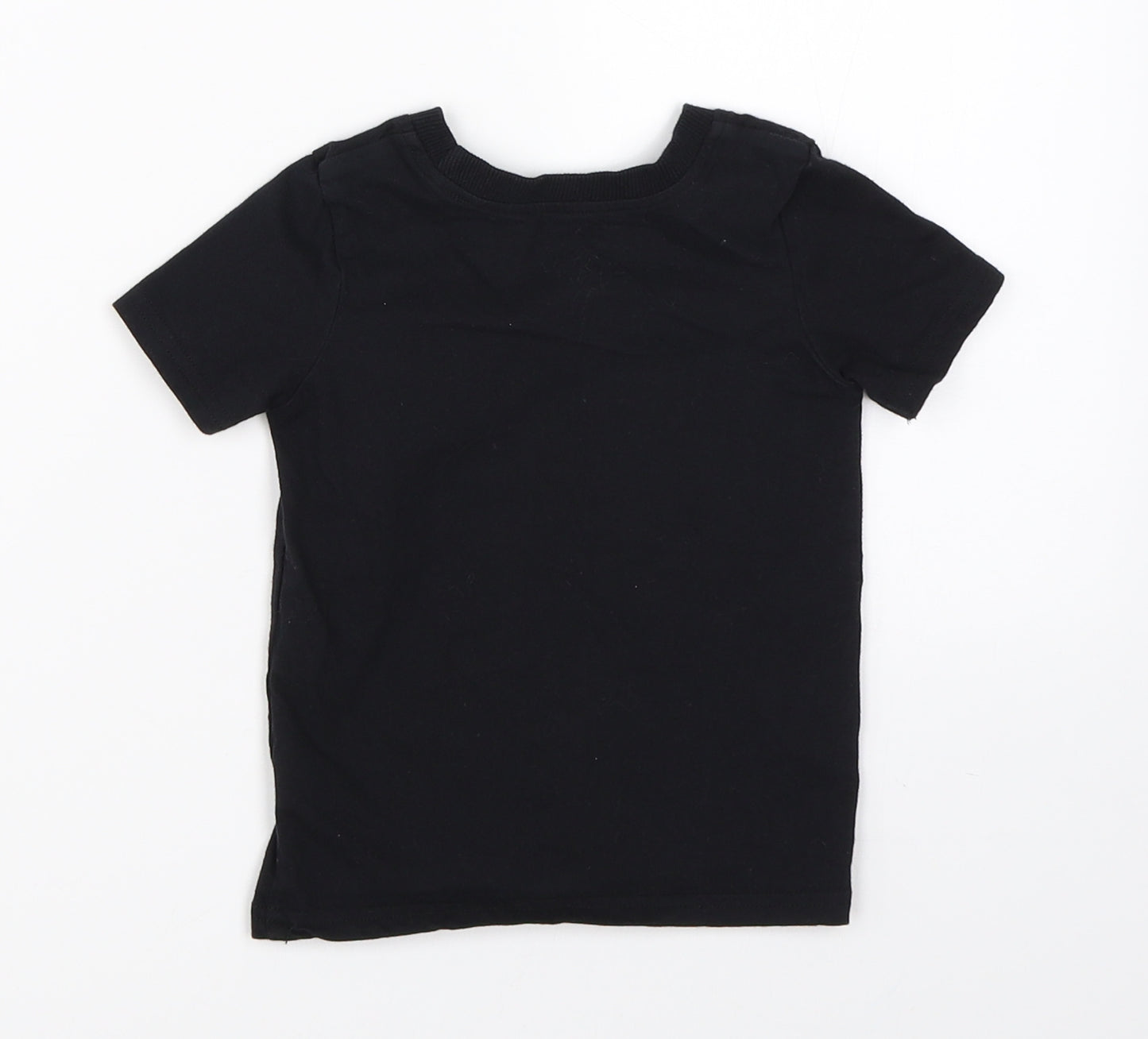 George Girls Black   Basic T-Shirt Size 9-12 Months