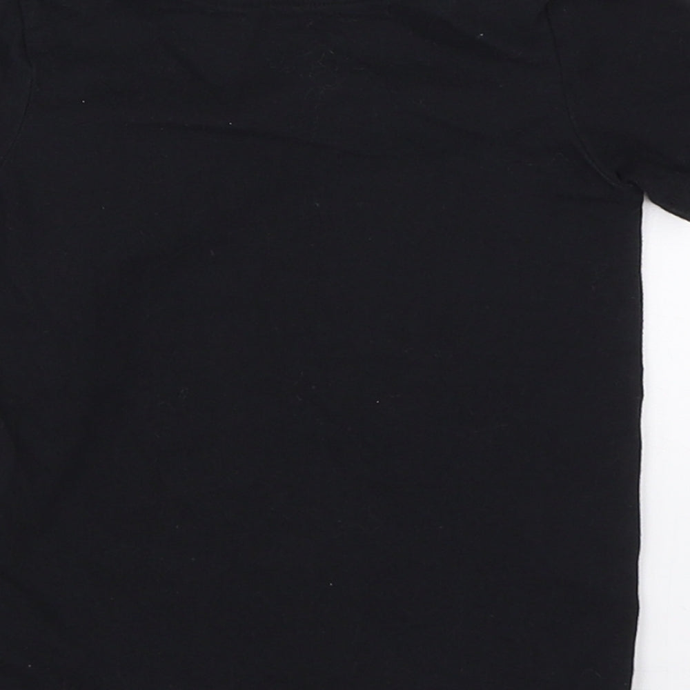 George Girls Black   Basic T-Shirt Size 9-12 Months