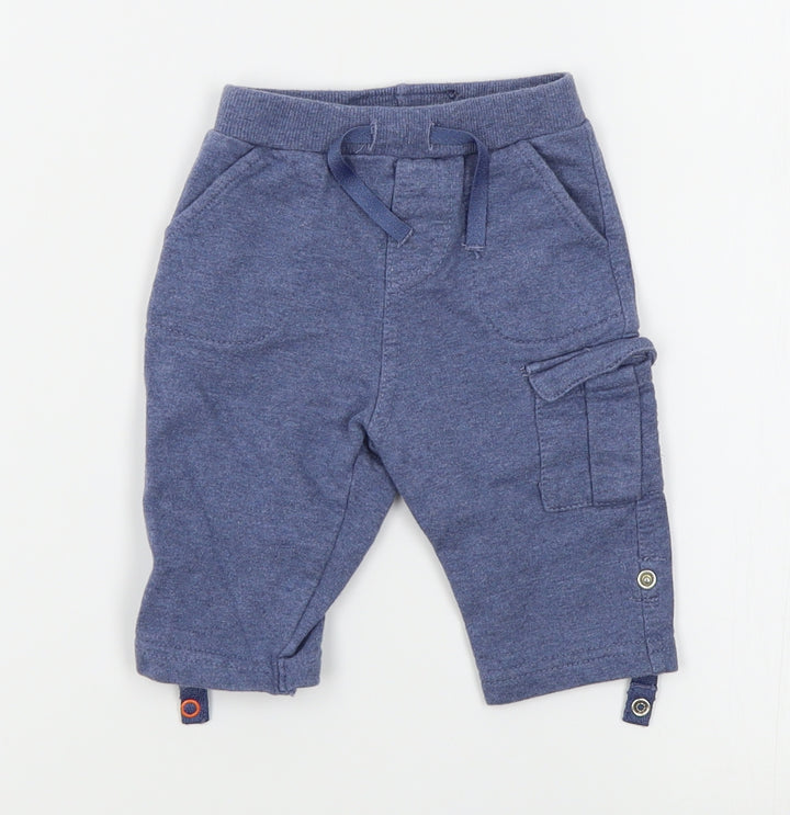 Debenhams Baby Blue Cargo Trousers Size 3-6 Months