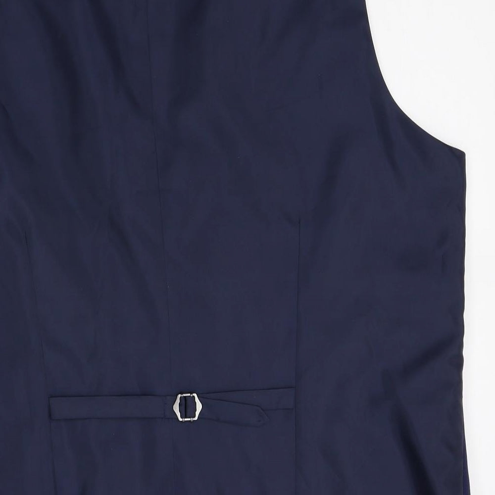 Taylor & Wright Mens Blue   Jacket Suit Waistcoat Size XL