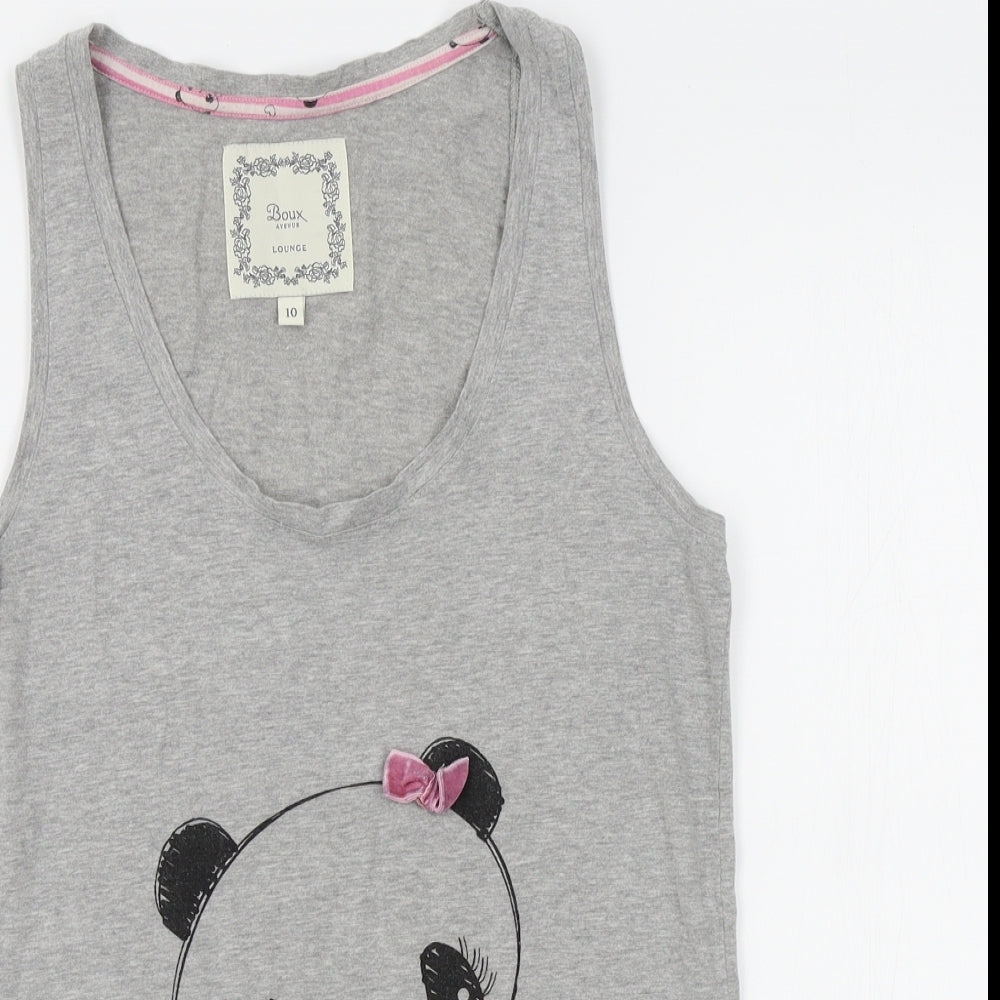 Boux Avenue Womens Grey   Basic Tank Size 10