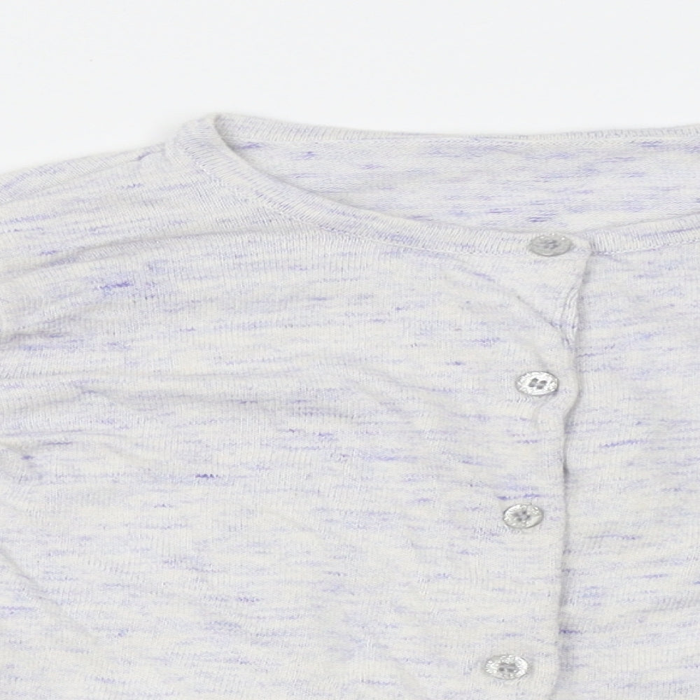 Nutmeg Girls Grey   Cardigan Jumper Size 8-9 Years
