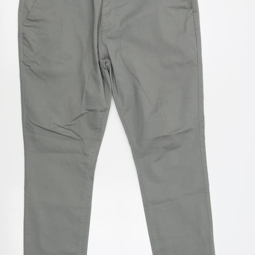 NEXT Mens Grey   Chino Trousers Size 36 L29 in - skinny