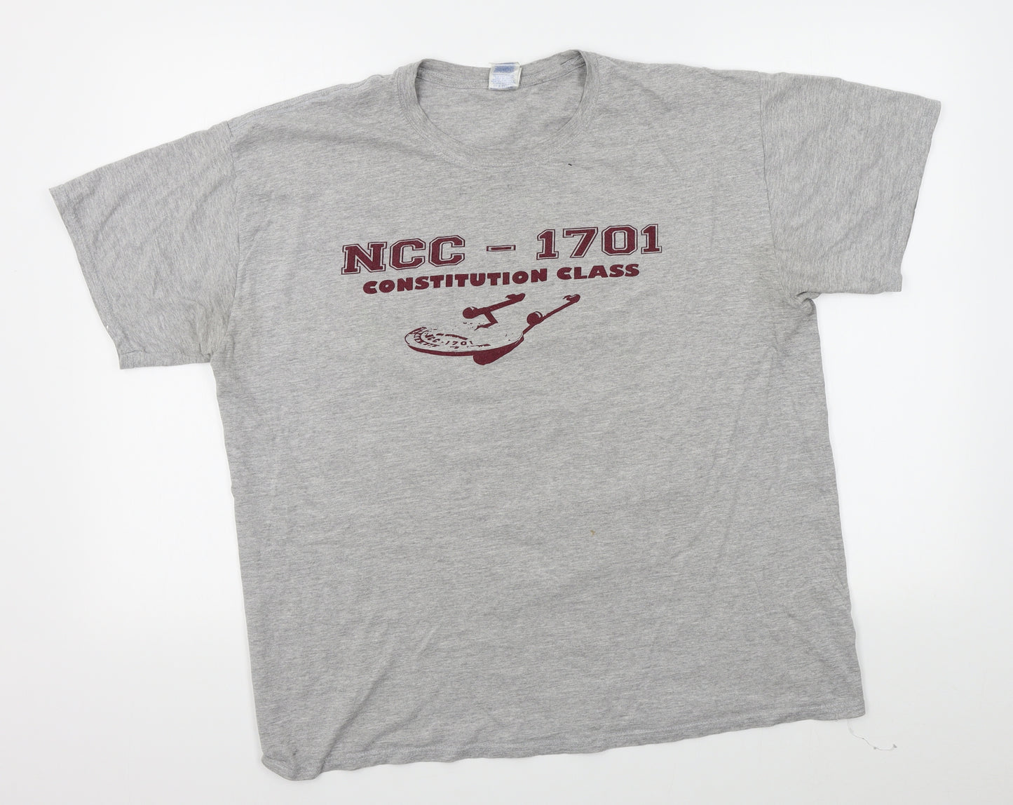 Gildan Mens Grey    T-Shirt Size XL