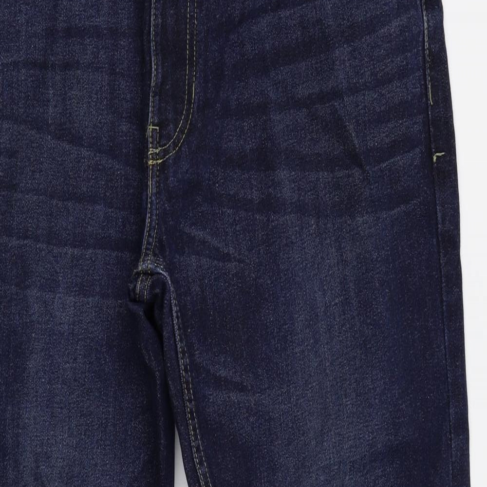 acw85 Mens Blue   Bootcut Jeans Size 34 L28 in - short leg