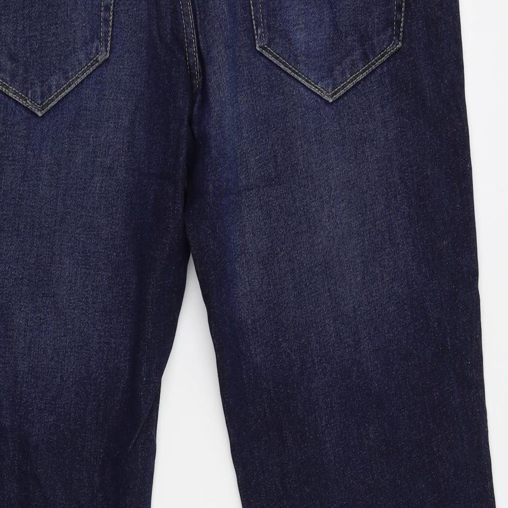 acw85 Mens Blue   Bootcut Jeans Size 34 L28 in - short leg