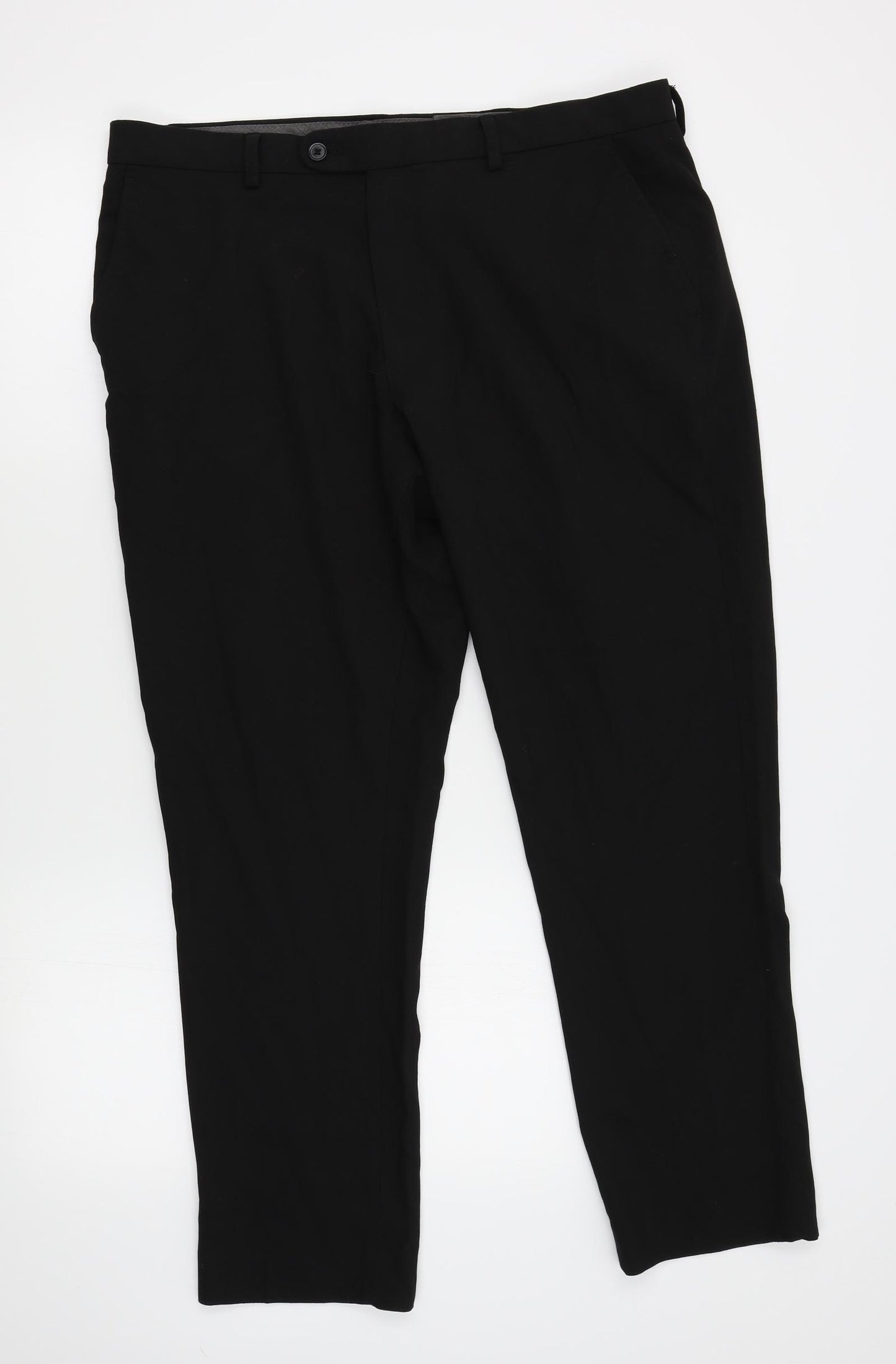 Taylor & Wright Mens Black    Suit Trousers Size 36 L29 in - short leg