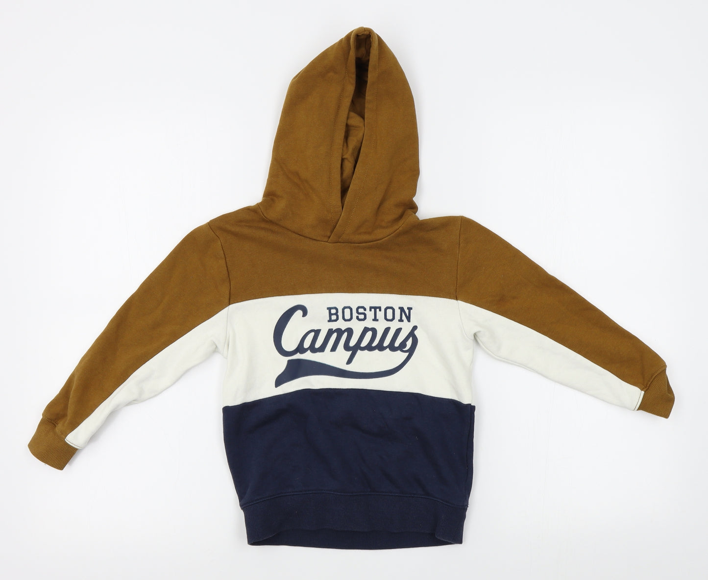 H&M Boys Brown   Pullover Hoodie Size 4-5 Years