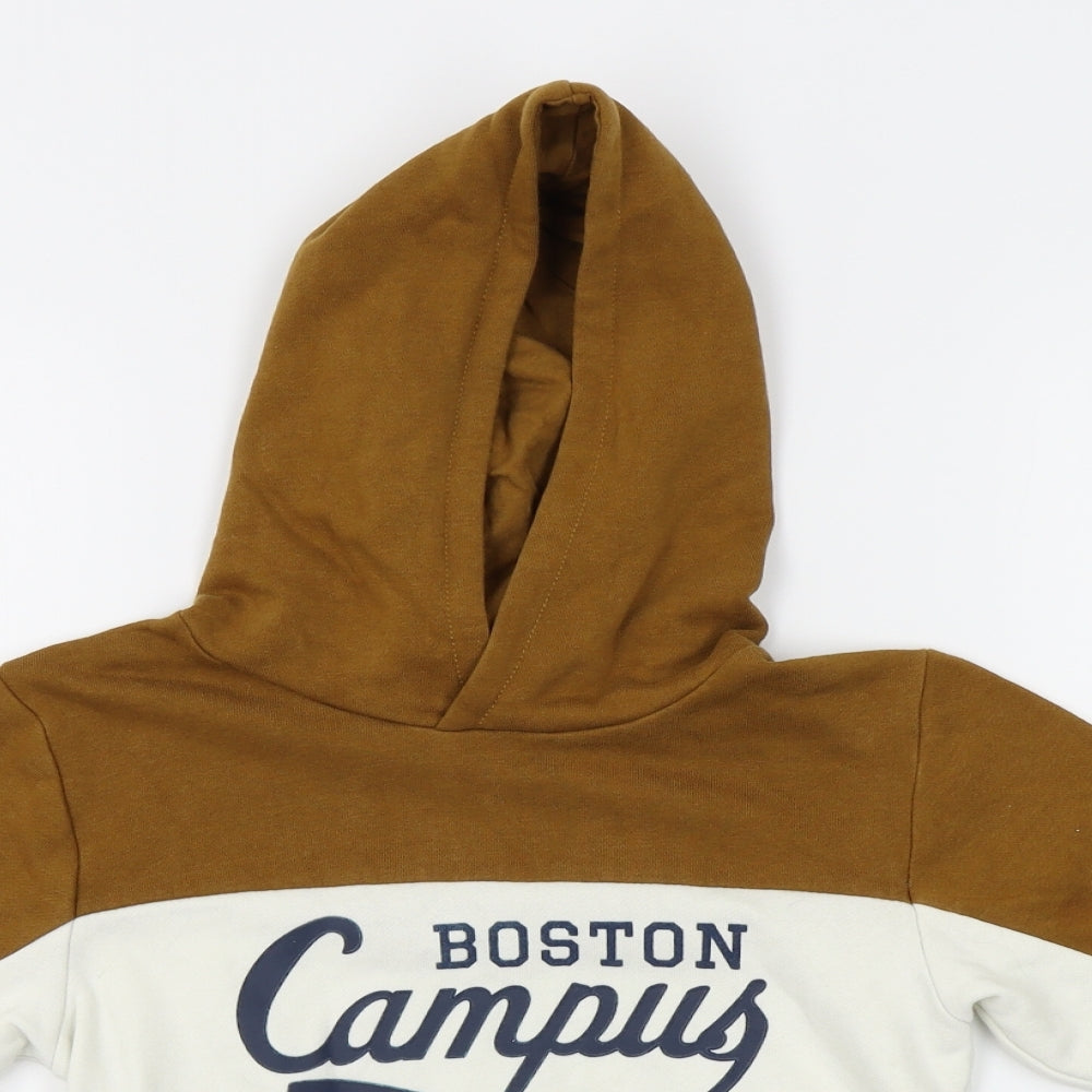 H&M Boys Brown   Pullover Hoodie Size 4-5 Years