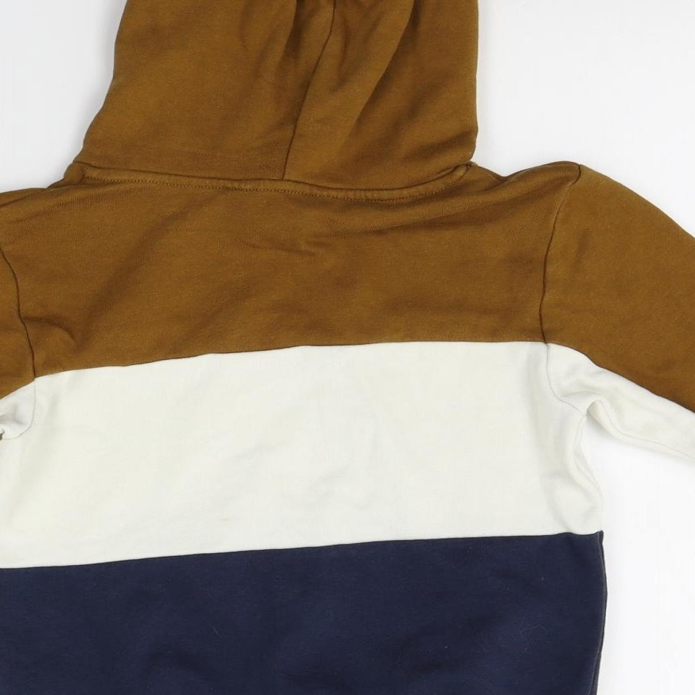 H&M Boys Brown   Pullover Hoodie Size 4-5 Years