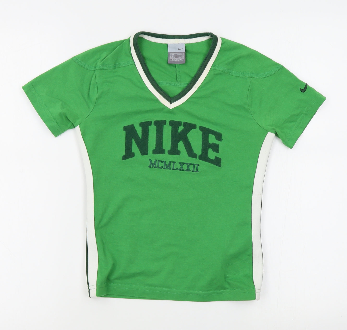 Nike Womens Green   Basic T-Shirt Size 6  - size 6/8