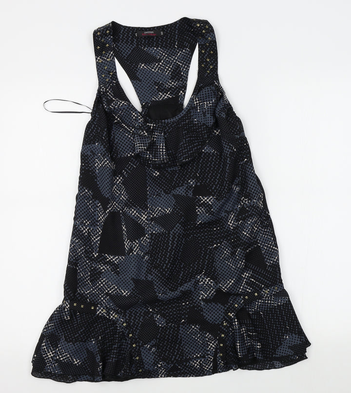Miss Selfridge Womens Blue A-Line Size 10