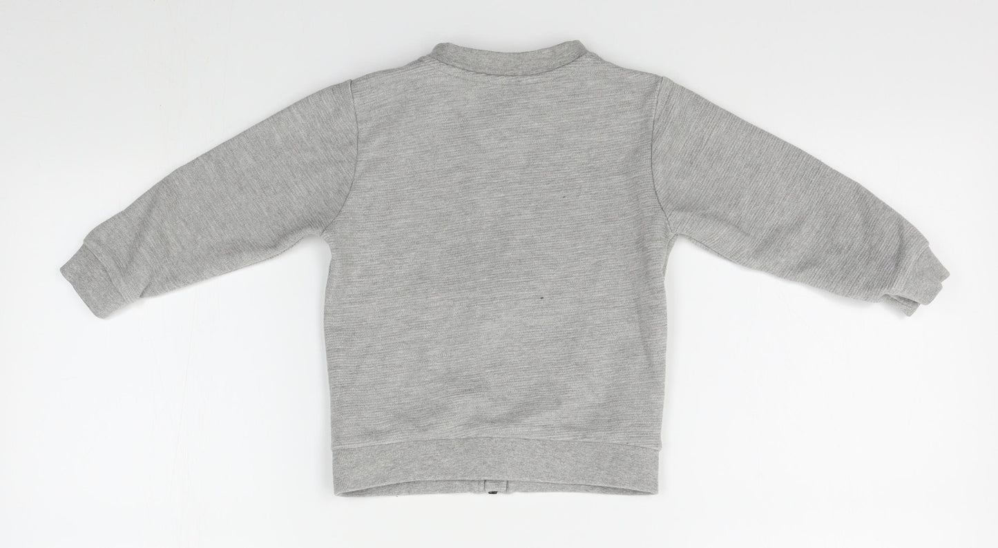 Primark Boys Grey   Full Zip Sweatshirt Size 2-3 Years