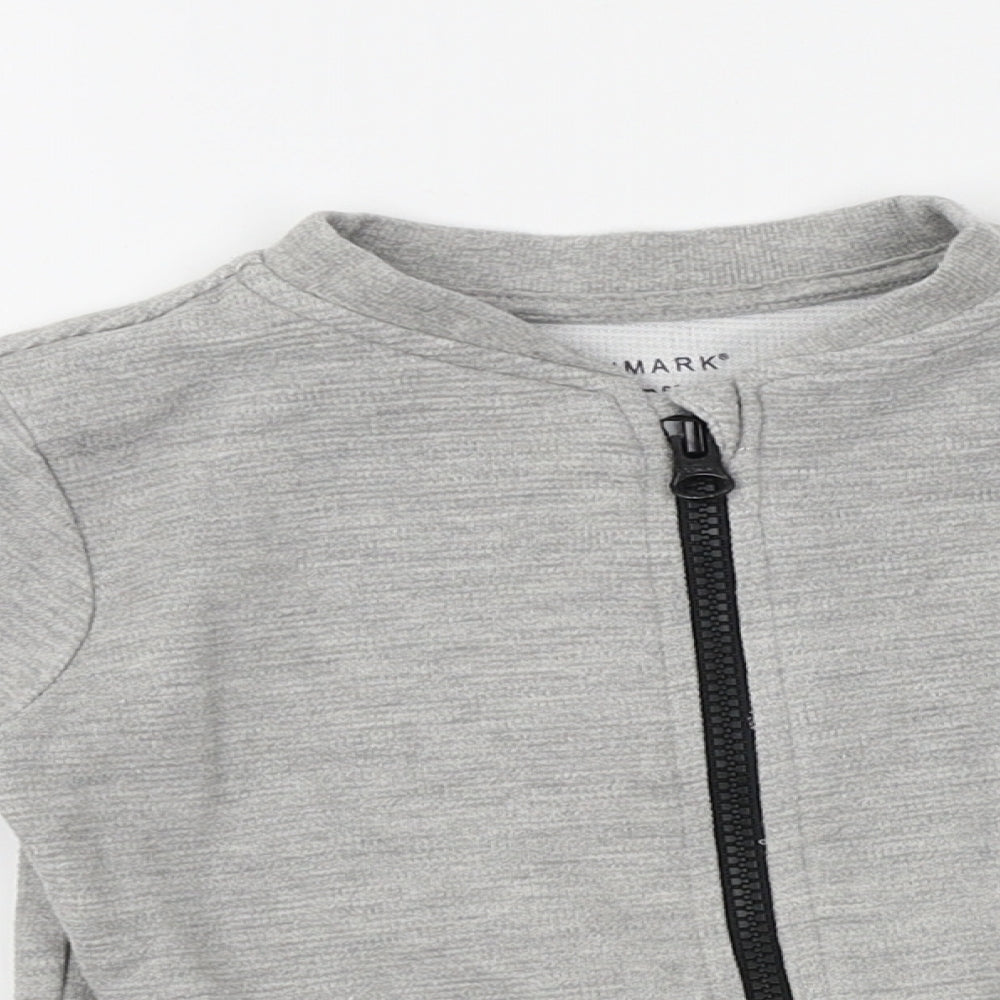 Primark Boys Grey   Full Zip Sweatshirt Size 2-3 Years