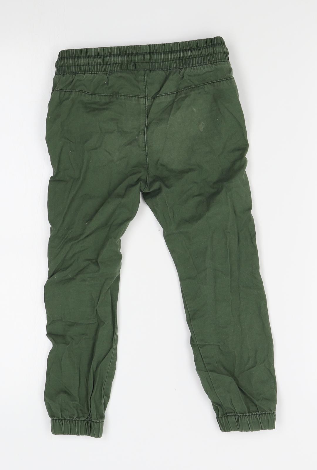 H&M Boys Green   Sweatpants Trousers Size 4-5 Years
