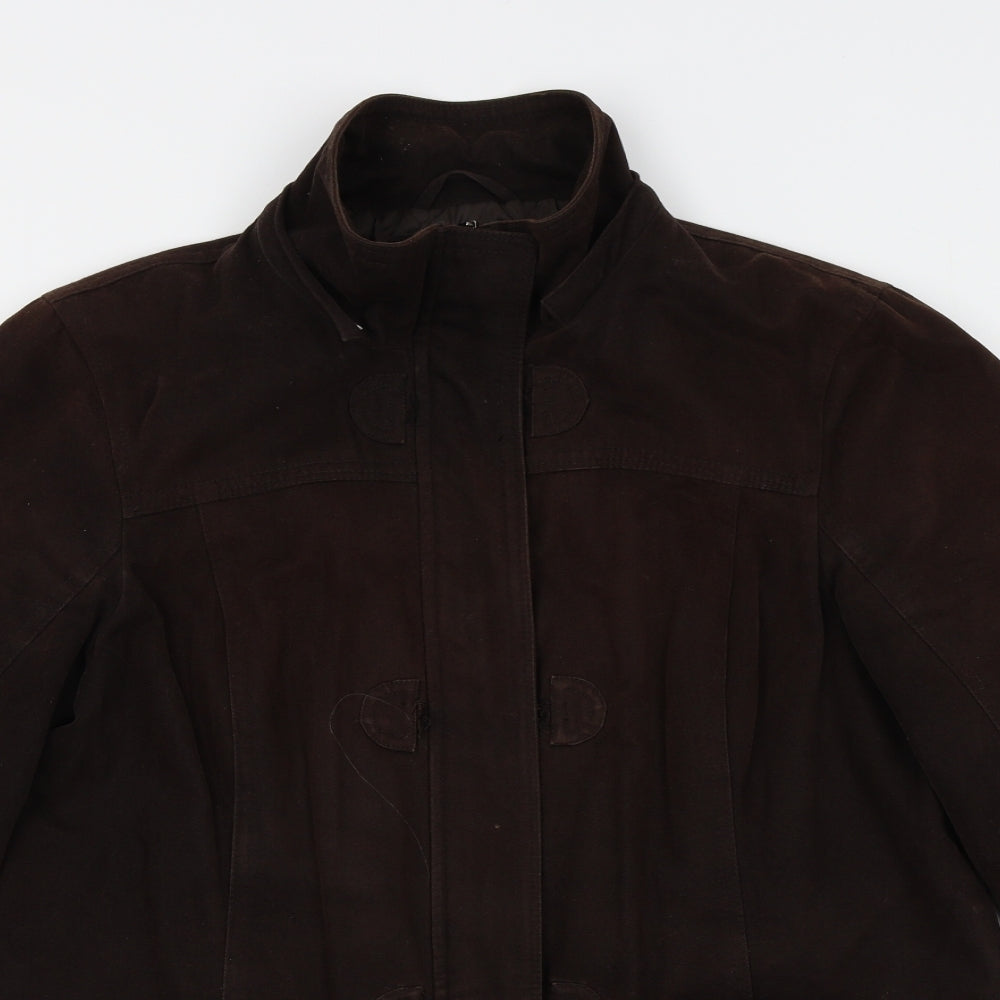 Maine Womens Brown   Jacket Coat Size 14