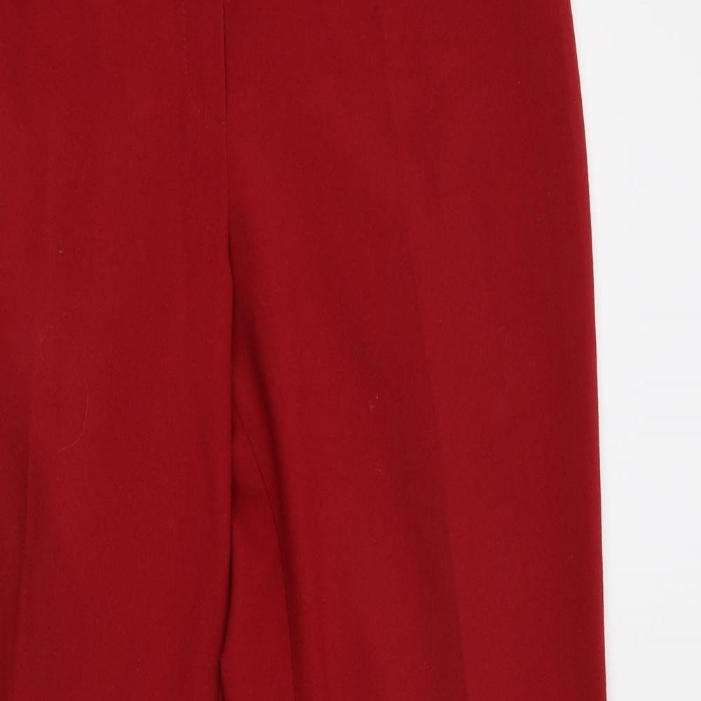 NEXT Womens Red   Chino Trousers Size 14 L28 in