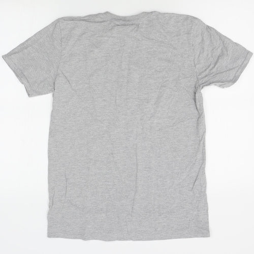 Gildan Mens Grey    T-Shirt Size M  - cat whisperer