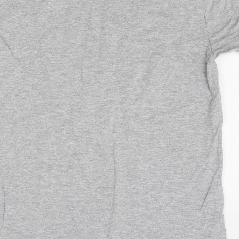Gildan Mens Grey    T-Shirt Size M  - cat whisperer