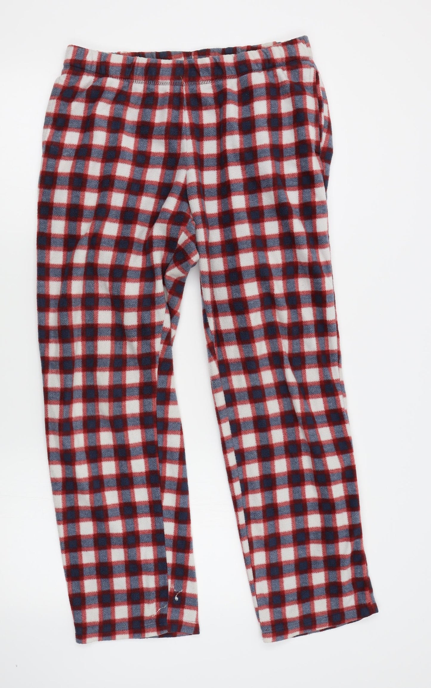 ESMARA Womens Red Plaid   Lounge Pants Size 12