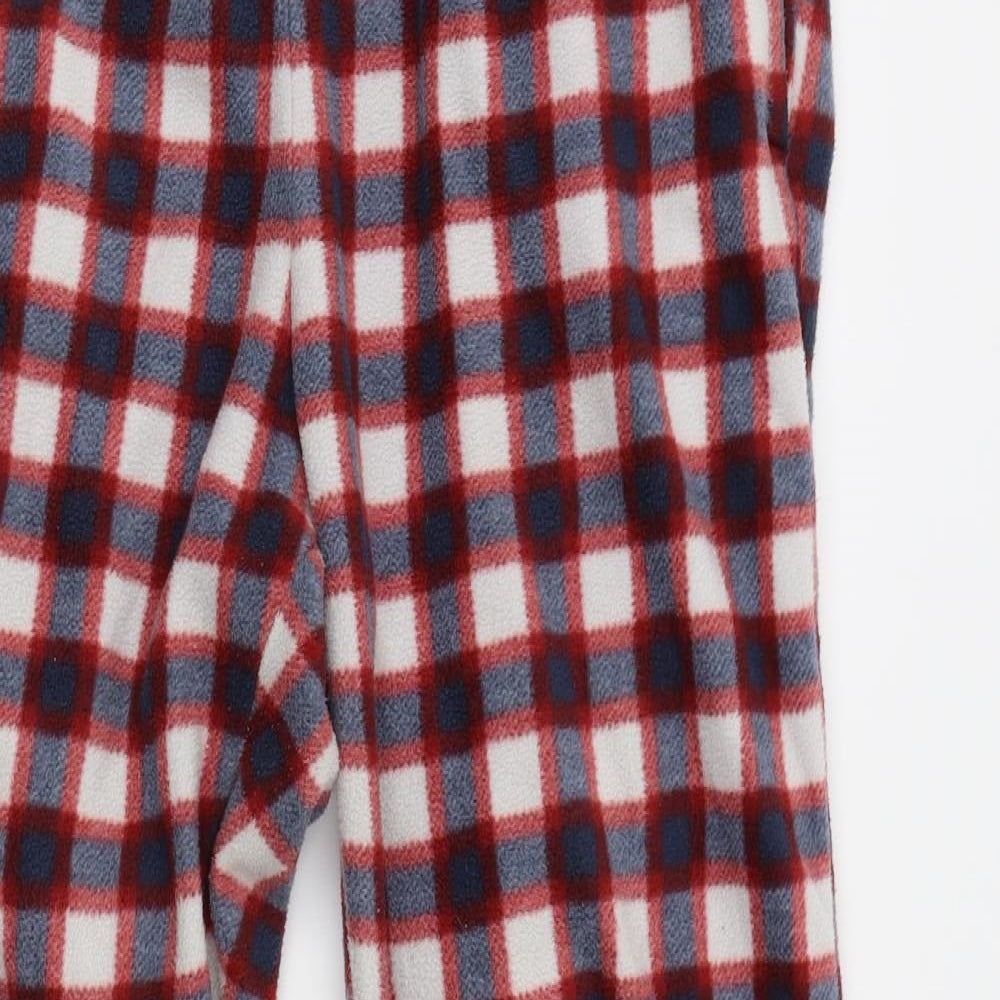 ESMARA Womens Red Plaid   Lounge Pants Size 12
