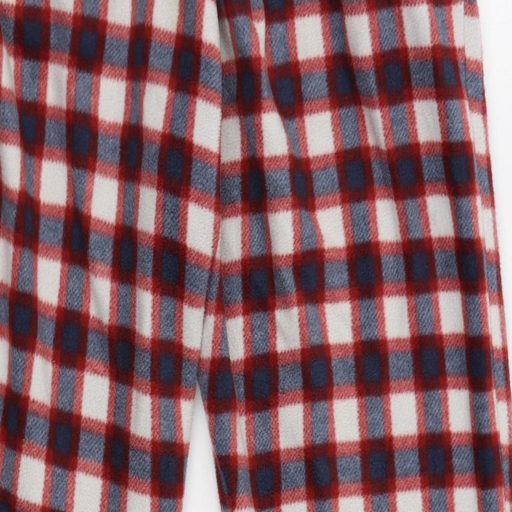 ESMARA Womens Red Plaid   Lounge Pants Size 12