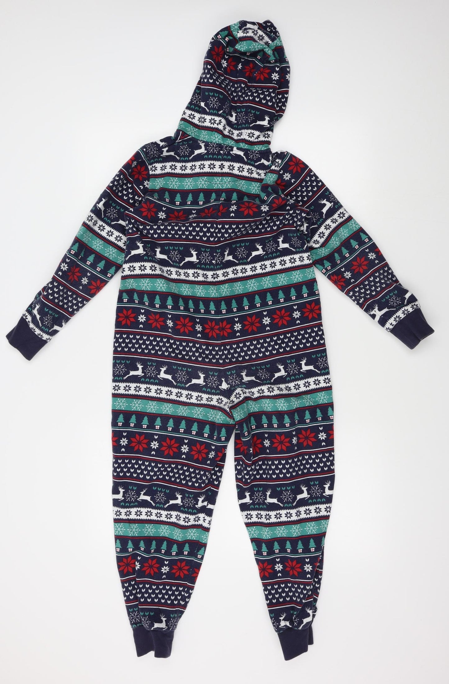 M&S Boys Multicoloured Striped   One Piece Size 9-10 Years  - christmas