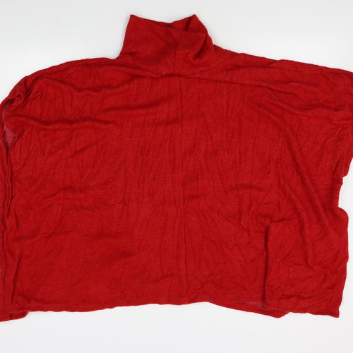 New collection Womens Red    Poncho One Size