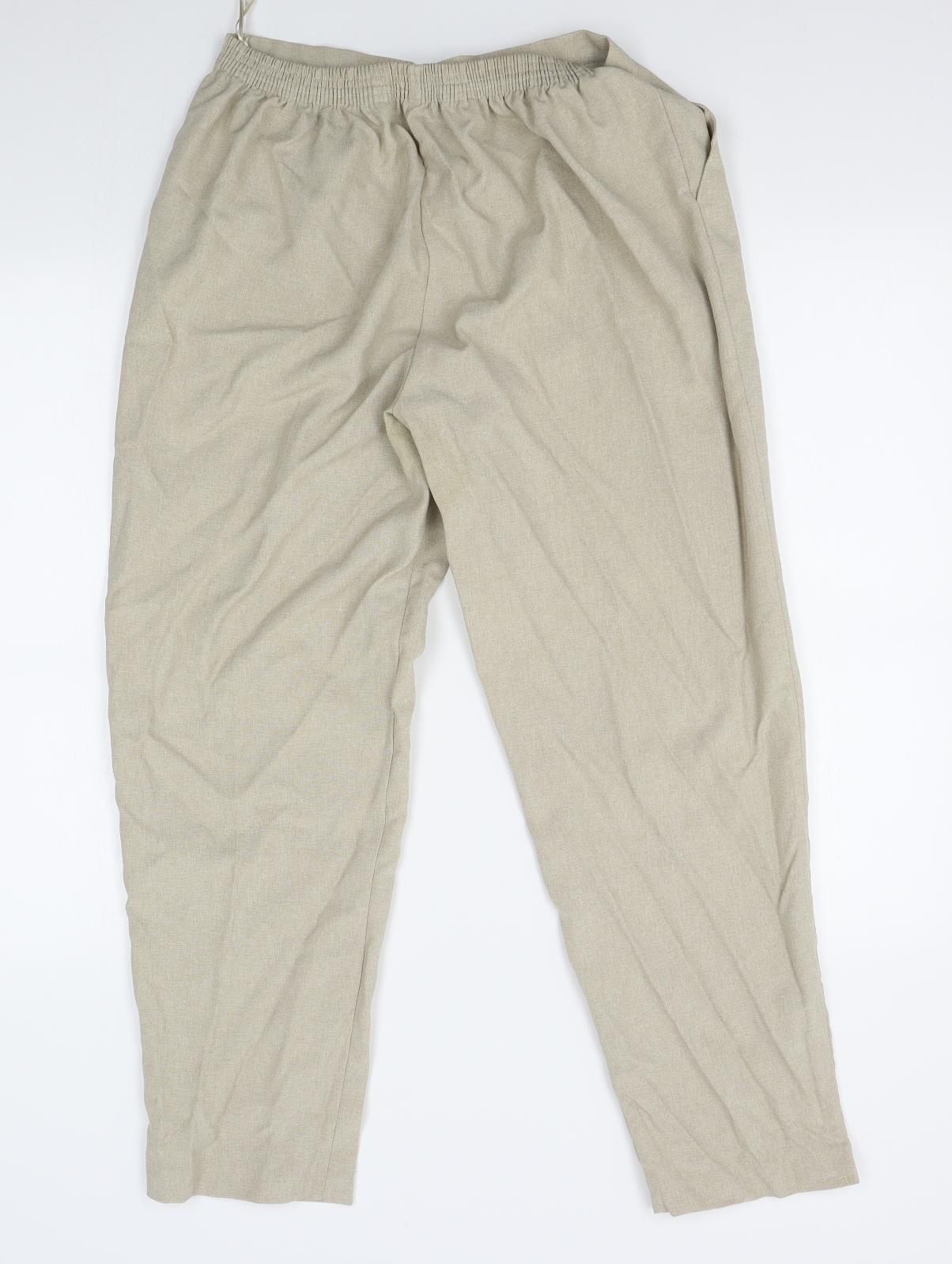Classics Womens Beige   Trousers  Size 16 L27 in