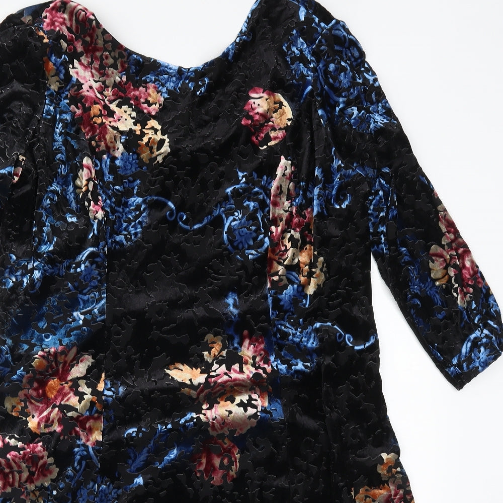 Monsoon Womens Multicoloured Floral  A-Line  Size 22