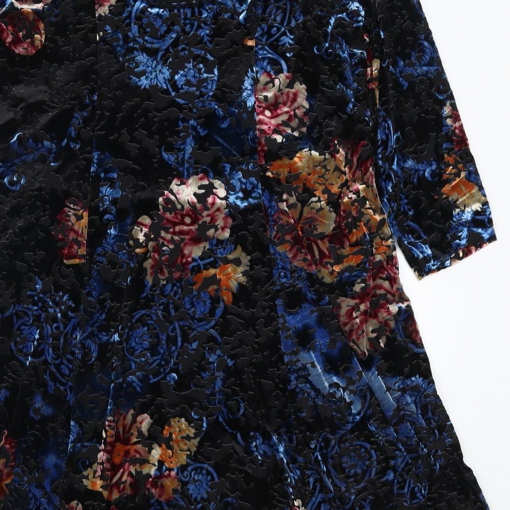 Monsoon Womens Multicoloured Floral  A-Line  Size 22
