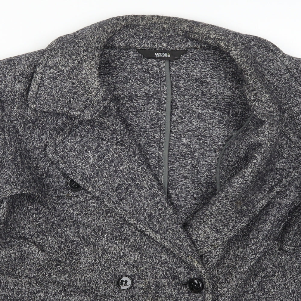 Marks and Spencer Womens Grey   Jacket Coat Size 20