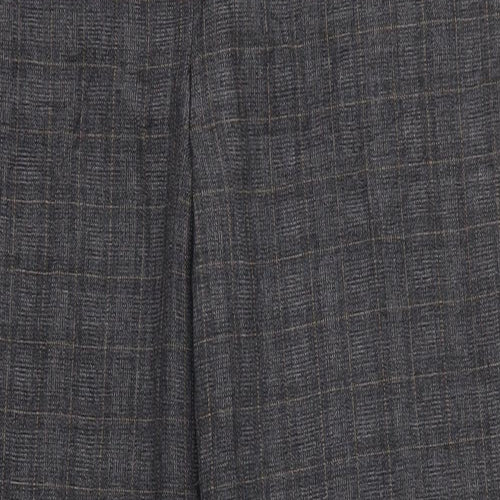 Isle Womens Grey Check  Trousers  Size 12 L29 in