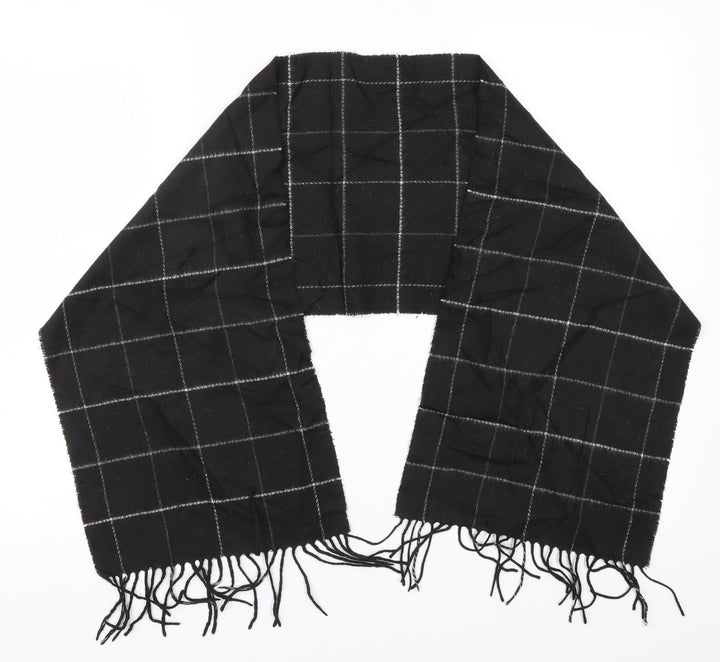 Preworn Womens Black Check Scarf