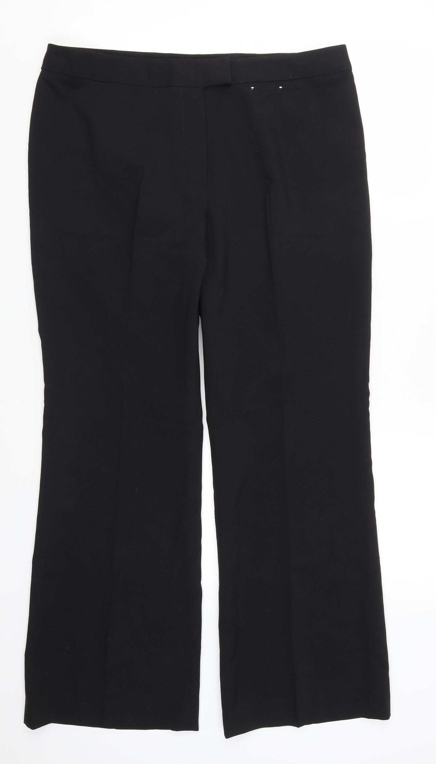 Preworn Womens Black   Trousers  Size 14 L28 in