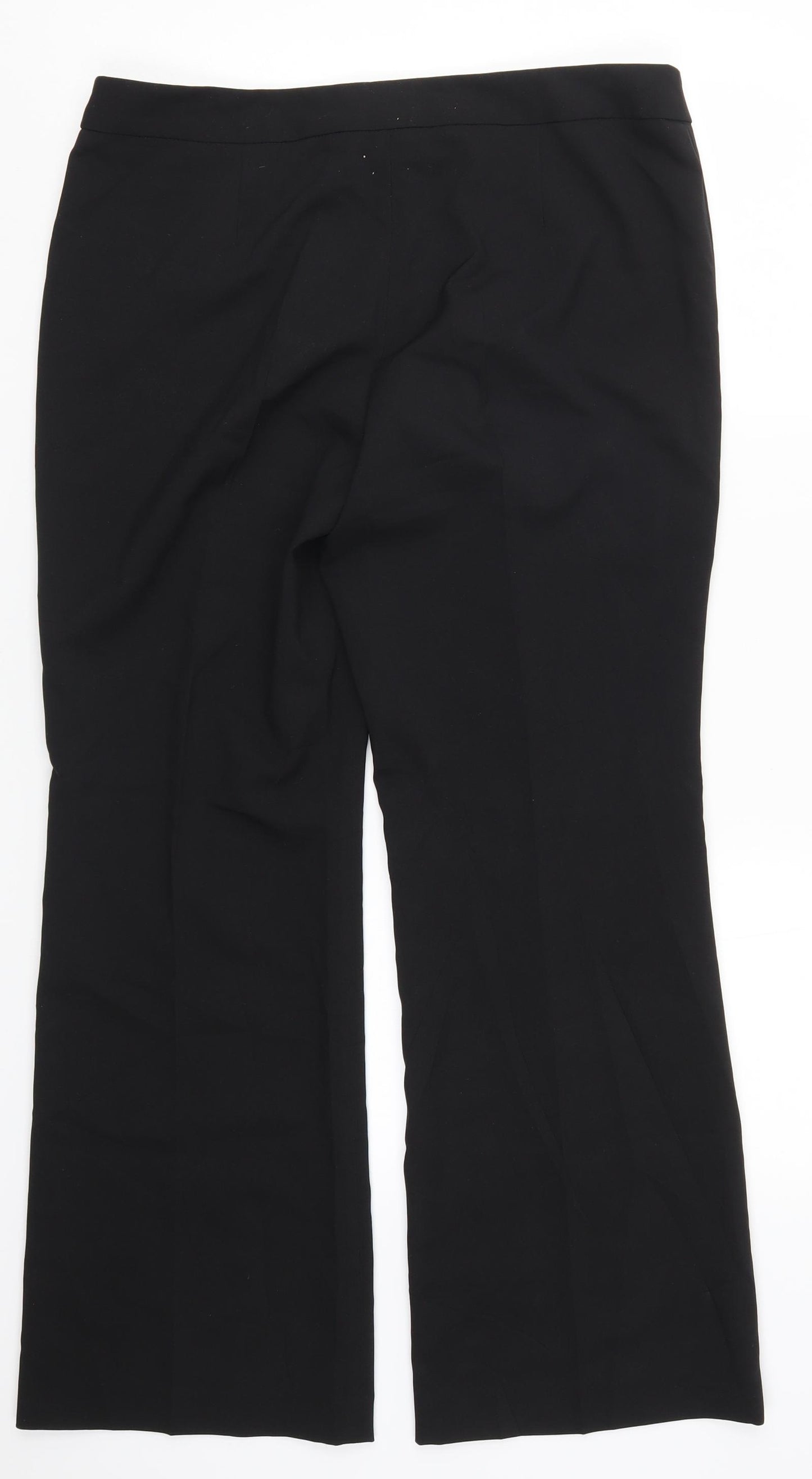 Preworn Womens Black   Trousers  Size 14 L28 in