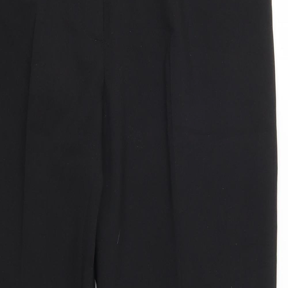 Preworn Womens Black   Trousers  Size 14 L28 in