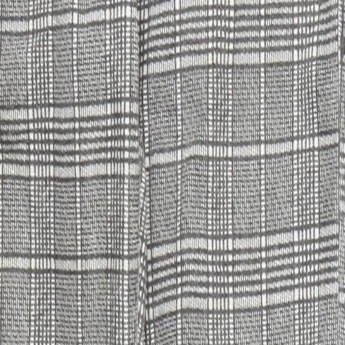 Topshop Womens Grey Check  Carrot Trousers Size 26 in L26 in