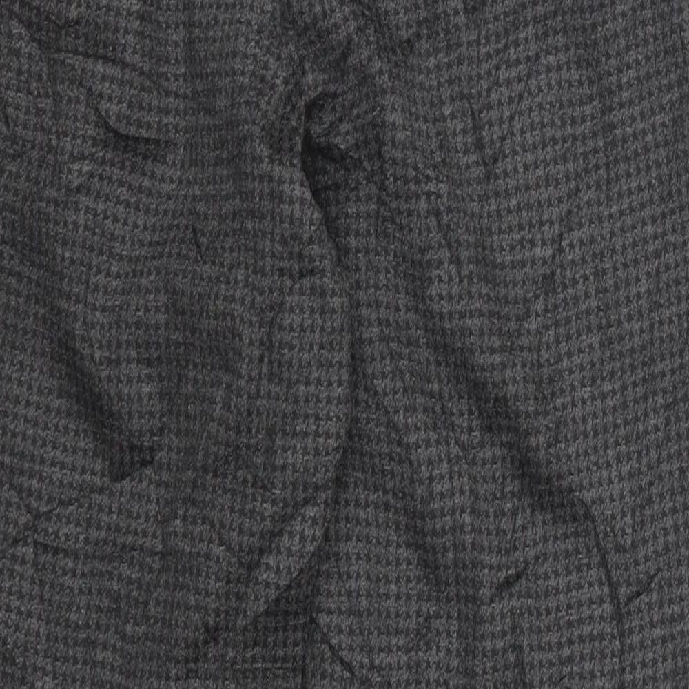 Marks and Spencer Womens Grey Houndstooth  Cropped Leggings Size 18 L25 in