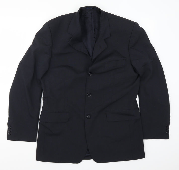 Preworn Mens Blue Jacket Suit Jacket Size 40