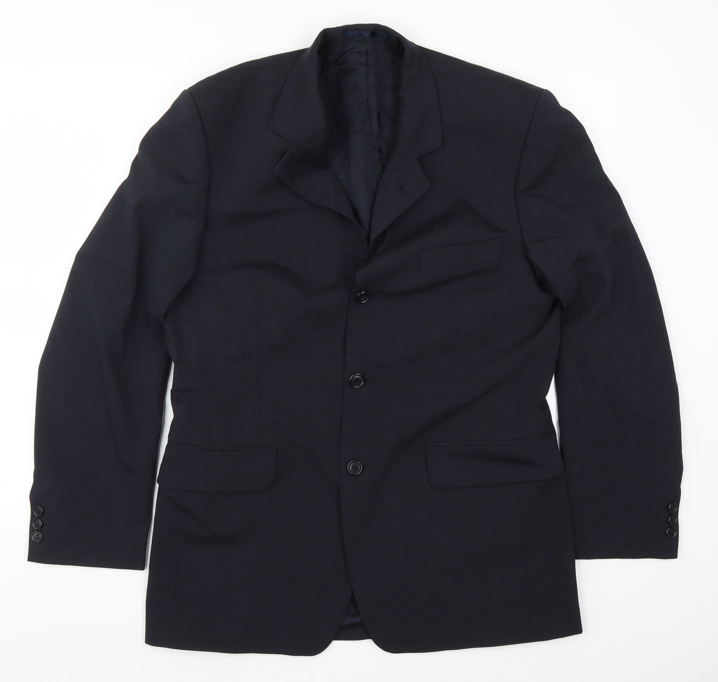 Preworn Mens Blue   Jacket Suit Jacket Size 40