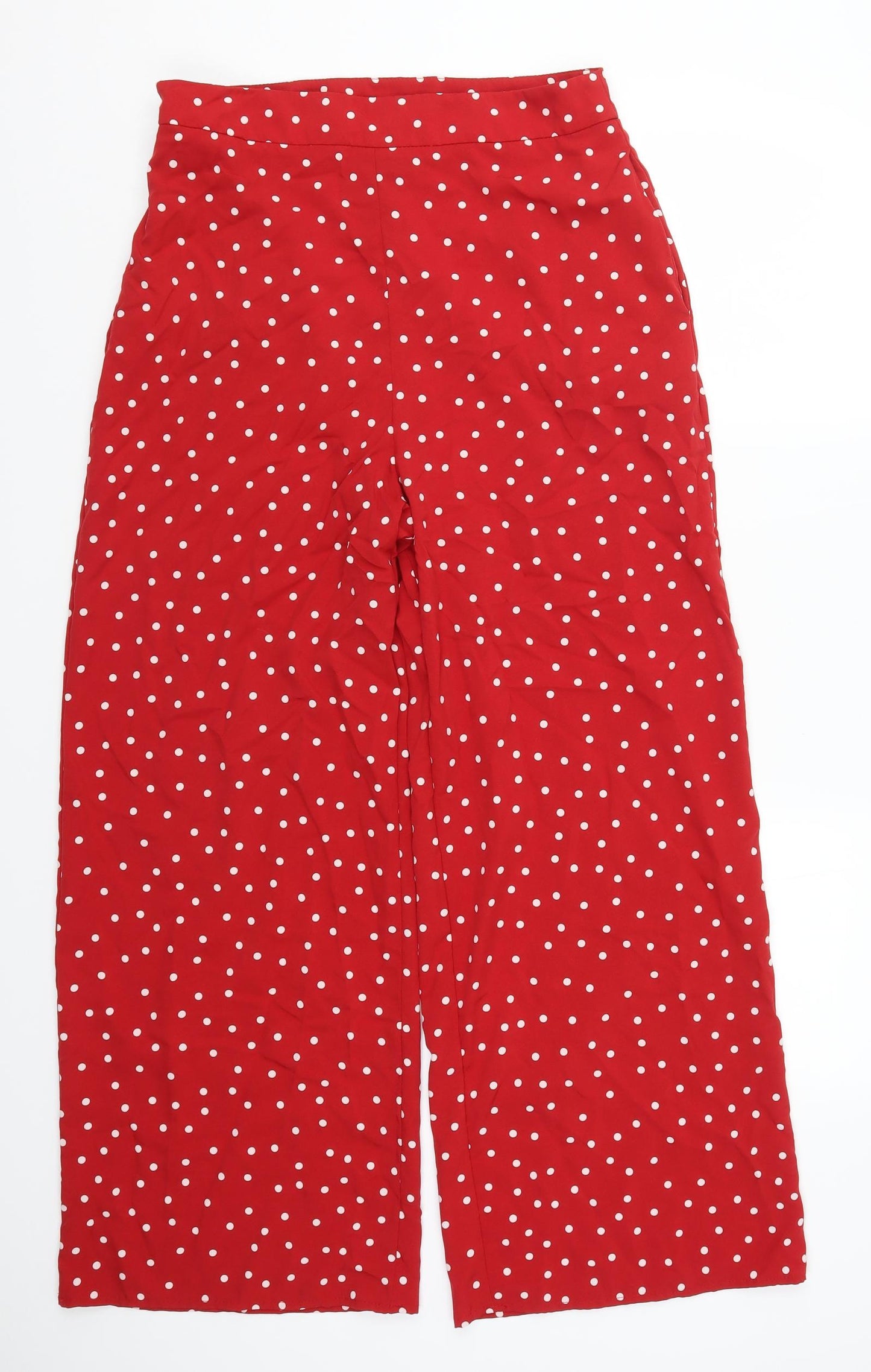 SheIn Womens Red Polka Dot  Trousers  Size L L28.5 in