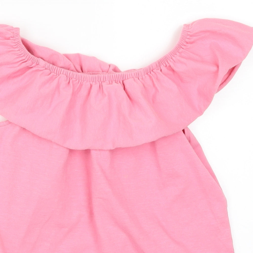 NEXT Girls Pink   Basic T-Shirt Size 10 Years
