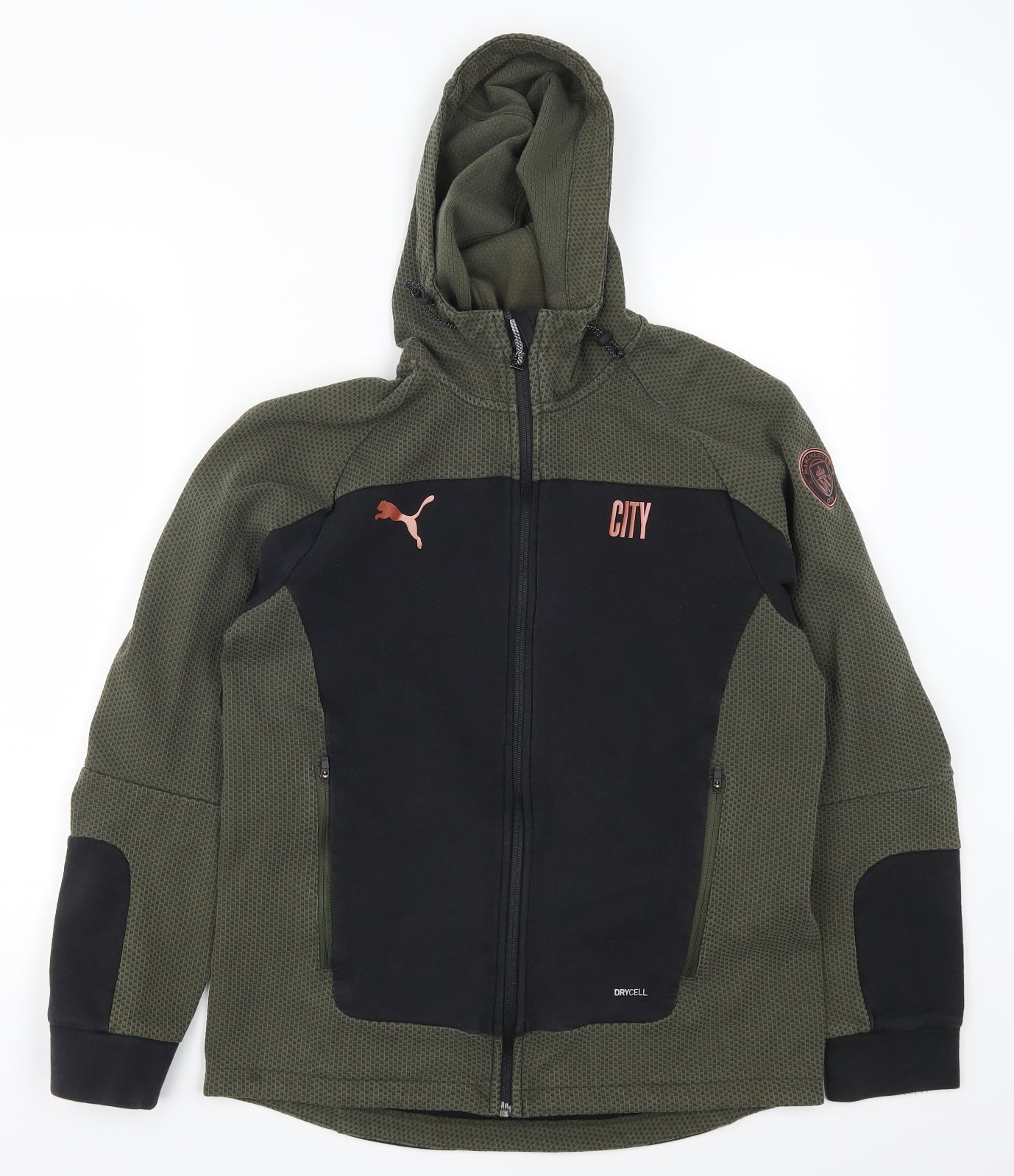 PUMA Mens Green   Full Zip Hoodie Size M