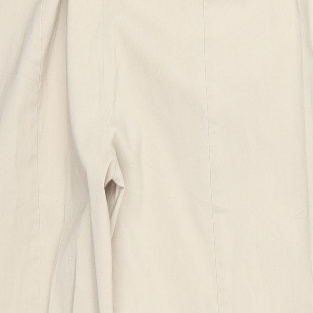 Robel Womens Beige   Cropped Trousers Size 10 L20 in