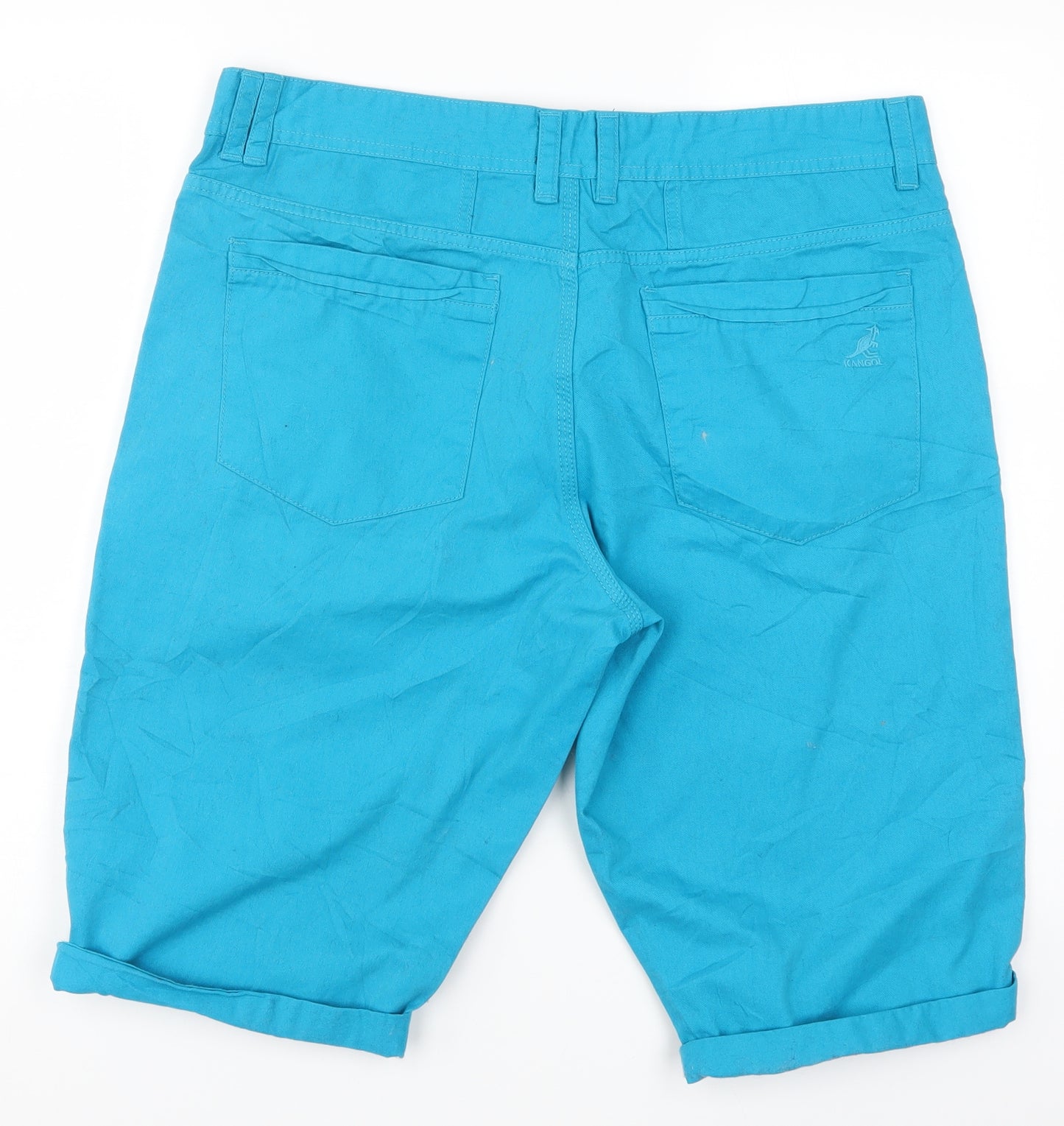 Kangol Mens Blue  Denim Bermuda Shorts Size XL